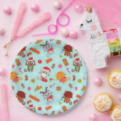 クリスマスおもしろい ペーパープレート (パーティー)