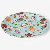 クリスマスおもしろい ペーパープレート (アングル)