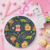 クリスマスおもしろい ペーパープレート (パーティー)