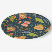 クリスマスおもしろい ペーパープレート (アングル)