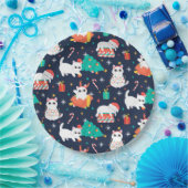 クリスマスおもしろい ペーパープレート (パーティー)