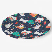 クリスマスおもしろい ペーパープレート (アングル)