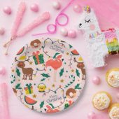 クリスマスおもしろい ペーパープレート (パーティー)