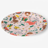 クリスマスおもしろい ペーパープレート (アングル)