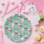 クリスマスおもしろい ペーパープレート (パーティー)