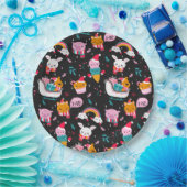 クリスマスおもしろい ペーパープレート (パーティー)