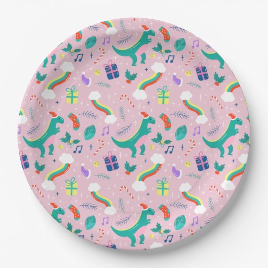 クリスマスおもしろい ペーパープレート (正面)