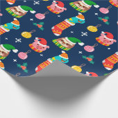 クリスマスおもしろい ラッピングペーパー (角)