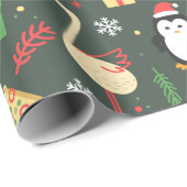 クリスマスおもしろい ラッピングペーパー (ロールコーナー)