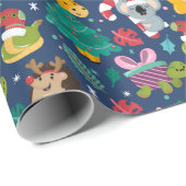 クリスマスおもしろい ラッピングペーパー (ロールコーナー)