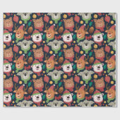 クリスマスおもしろい ラッピングペーパー (フラット)