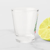 クリスマスおもしろい |明るい休日のユーモアを取得する ショットグラス (左)