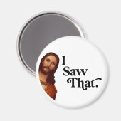 クリスマスおもしろい、私はイエスを見た マグネット (正面/裏面)