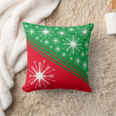 クリスマスおもしろい |雪の分割 クッション (ブランケット)