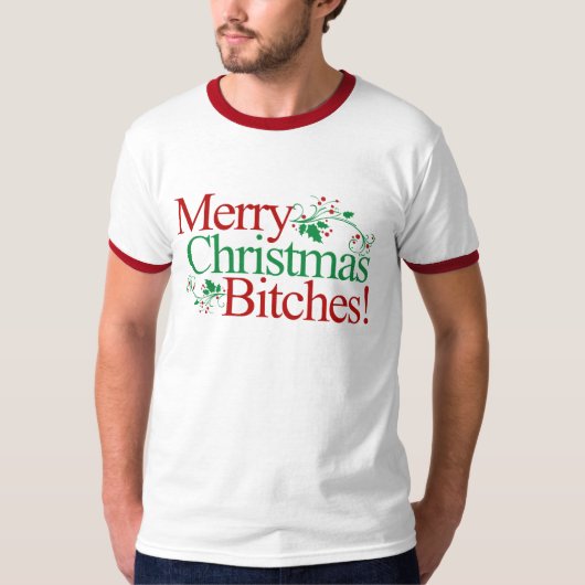 クリスマスおもしろいb tシャツ (正面)