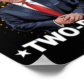 クリスマスおもしろいTで2つの人形を切り落とす ポスター (角)