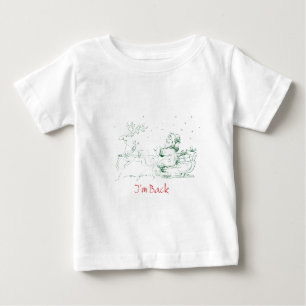 クリスマスおもしろいTシャツ ベビーTシャツ
