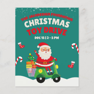 クリスマスおもちゃのプレゼントサンタのバイクのチラシ チラシ