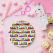 クリスマスおもちゃの模様 ペーパープレート (パーティー)