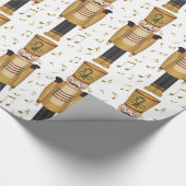 クリスマスおもちゃ兵士のくるみ割りクリスマス ラッピングペーパー (角)