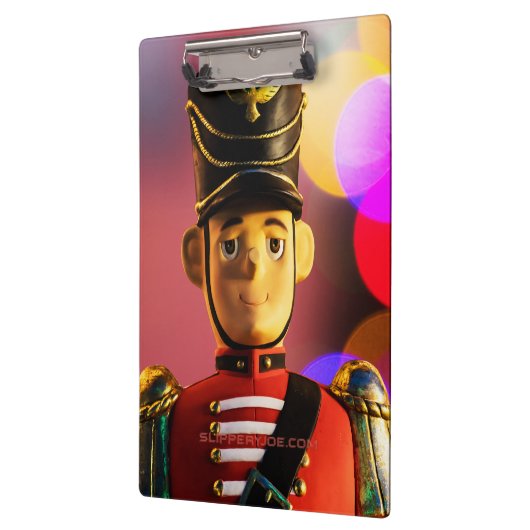 クリスマスおもちゃ兵士フィギュアSlipperyJoeゲイpri クリップボード (左)