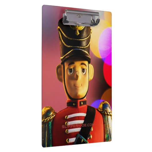 クリスマスおもちゃ兵士フィギュアSlipperyJoeゲイpri クリップボード (右)