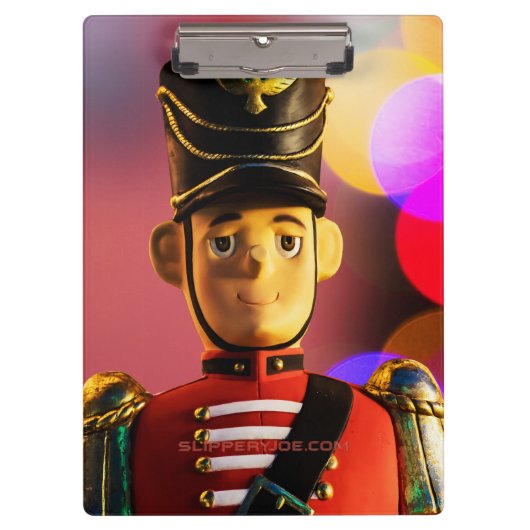 クリスマスおもちゃ兵士フィギュアSlipperyJoeゲイpri クリップボード (正面)