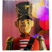 クリスマスおもちゃ兵士フィギュアSlipperyJoeゲイpri シャワーカーテン (正面)