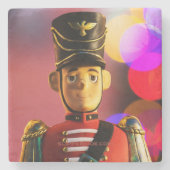 クリスマスおもちゃ兵士フィギュアSlipperyJoeゲイpri ストーンコースター (正面)