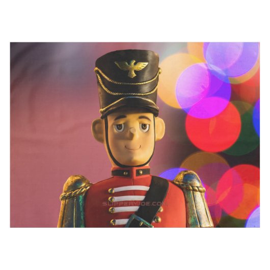 クリスマスおもちゃ兵士フィギュアSlipperyJoeゲイpri テーブルクロス (正面(横))