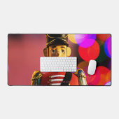 クリスマスおもちゃ兵士フィギュアSlipperyJoeゲイpri デスクマット (キーボード&マウス)