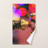 クリスマスおもちゃ兵士フィギュアSlipperyJoeゲイpri バスタオルセット (ハンドタオル)