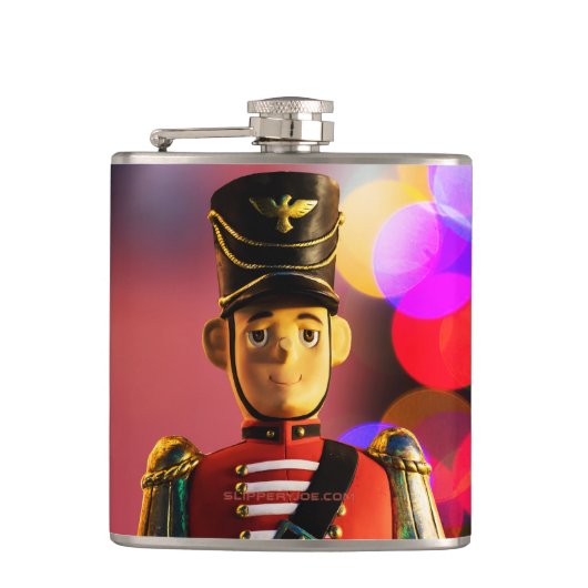 クリスマスおもちゃ兵士フィギュアSlipperyJoeゲイpri フラスク (正面)