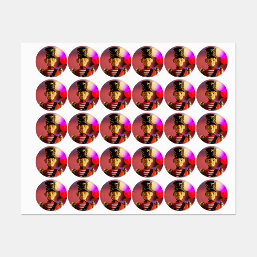 クリスマスおもちゃ兵士フィギュアSlipperyJoeゲイpri ラベル (シート)