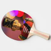 クリスマスおもちゃ兵士フィギュアSlipperyJoeゲイpri 卓球ラケット (横)