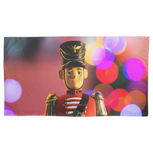 クリスマスおもちゃ兵士フィギュアSlipperyJoeゲイpri 枕カバー (正面)