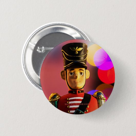 クリスマスおもちゃ兵士フィギュアSlipperyJoeゲイpri 缶バッジ (正面&裏面)