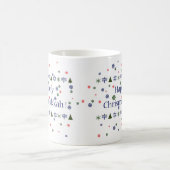 クリスマスおよびハヌカーのコンボのマグ コーヒーマグカップ (中央)