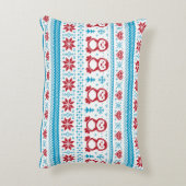 クリスマスおよび冬によって編まれるパターン アクセントクッション (裏面(縦))