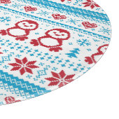 クリスマスおよび冬によって編まれるパターン カッティングボード (角)