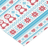 クリスマスおよび冬によって編まれるパターン ショートテーブルランナー (コーナー)