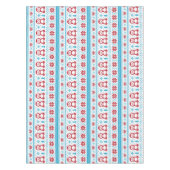 クリスマスおよび冬によって編まれるパターン テーブルクロス (正面)