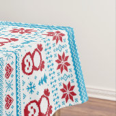 クリスマスおよび冬によって編まれるパターン テーブルクロス (インサイチュ)