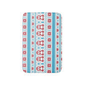 クリスマスおよび冬によって編まれるパターン バスマット (正面縦)