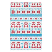 クリスマスおよび冬によって編まれるパターン ミニクリップボード (裏面)