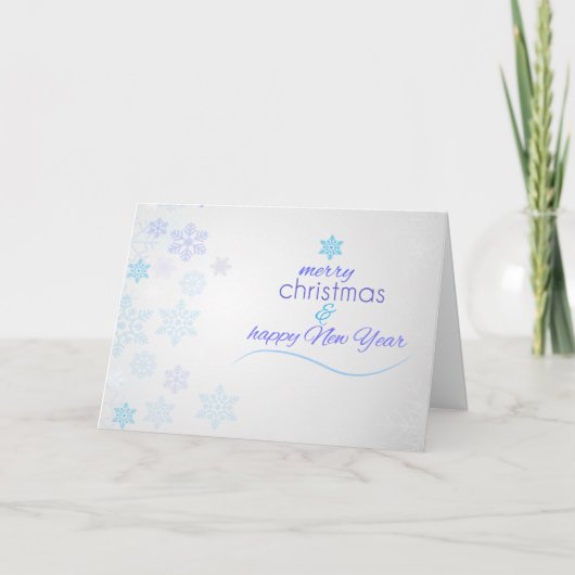 クリスマスおよび新年のクリスマスカード シーズンカード (正面)