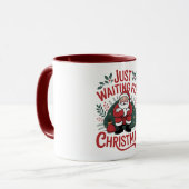 クリスマスお待ちサンタ 11オンス コーヒーマグ マグカップ (正面左)