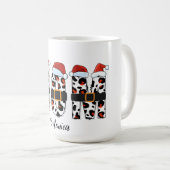 クリスマスお母さん 名前入り コーヒーマグカップ (正面右)