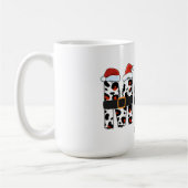 クリスマスお母さん 名前入り コーヒーマグカップ (左)