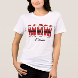 クリスマスお母さん 名前入り トライブレンドTシャツ